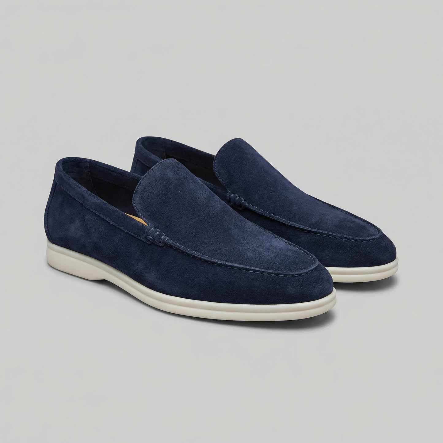 Mocasines elegantes de ante para hombre
