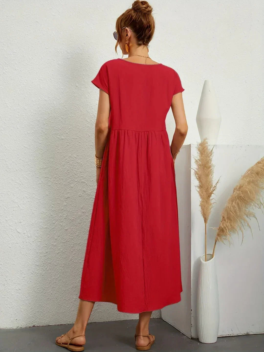 Gabrielle™ — Vestido midi fluido, elegancia atemporal