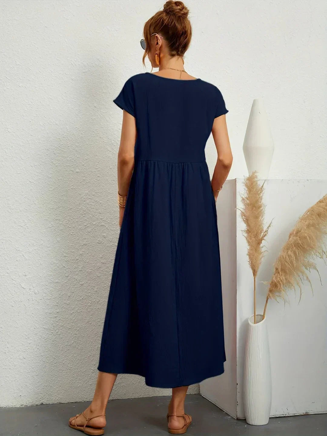Gabrielle™ — Vestido midi fluido, elegancia atemporal