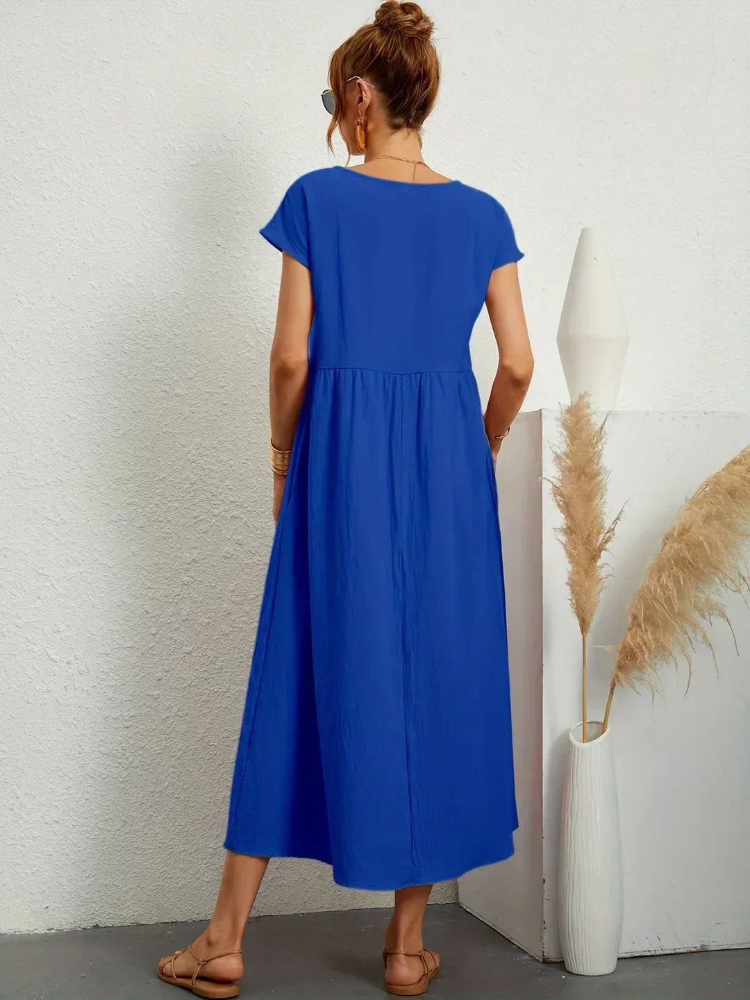 Gabrielle™ — Vestido midi fluido, elegancia atemporal