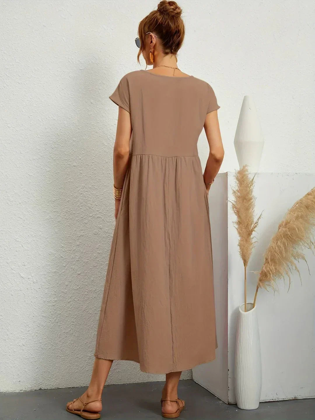 Gabrielle™ — Vestido midi fluido, elegancia atemporal