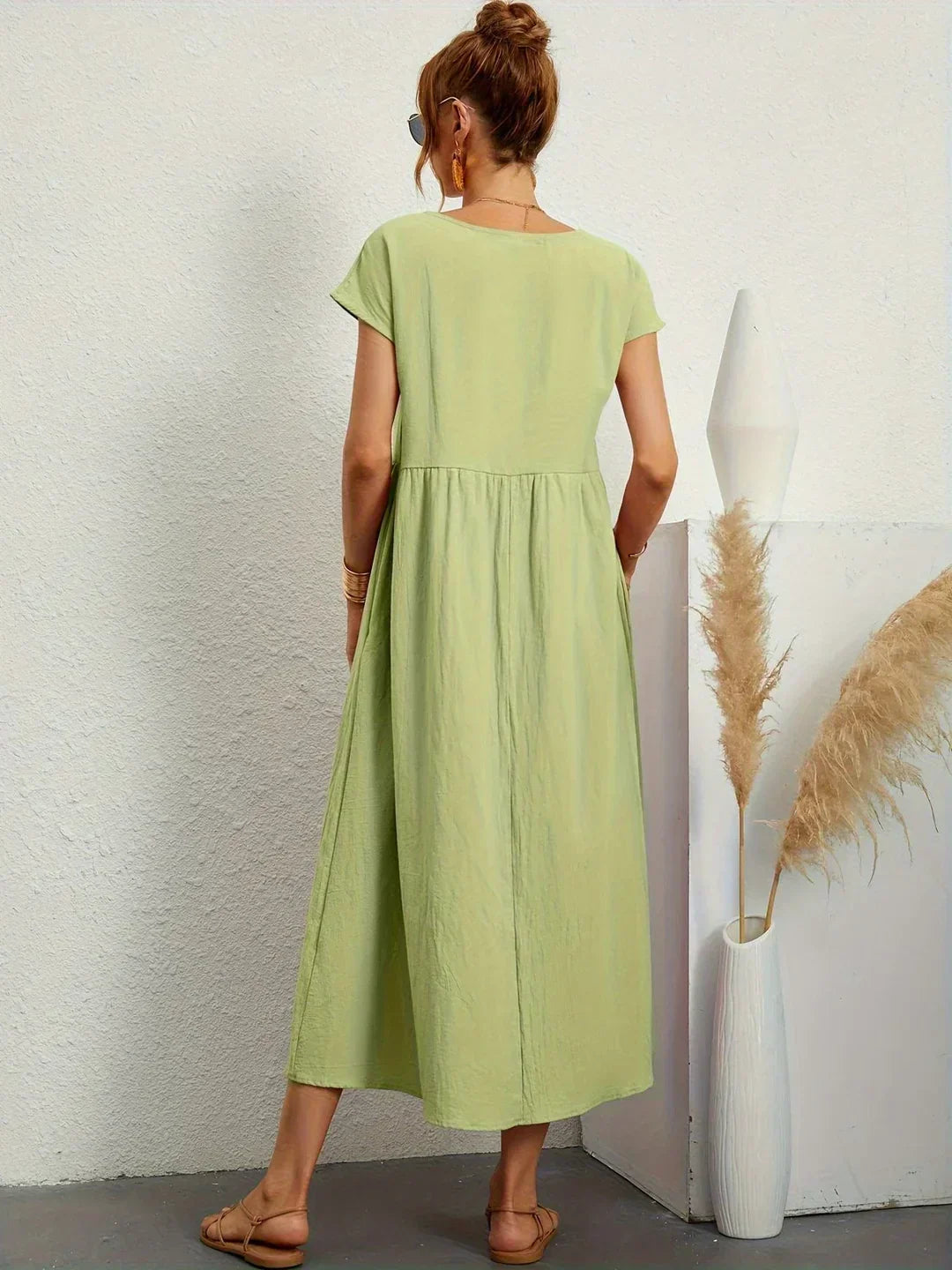 Gabrielle™ — Vestido midi fluido, elegancia atemporal