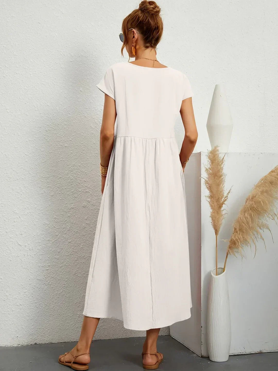 Gabrielle™ — Vestido midi fluido, elegancia atemporal
