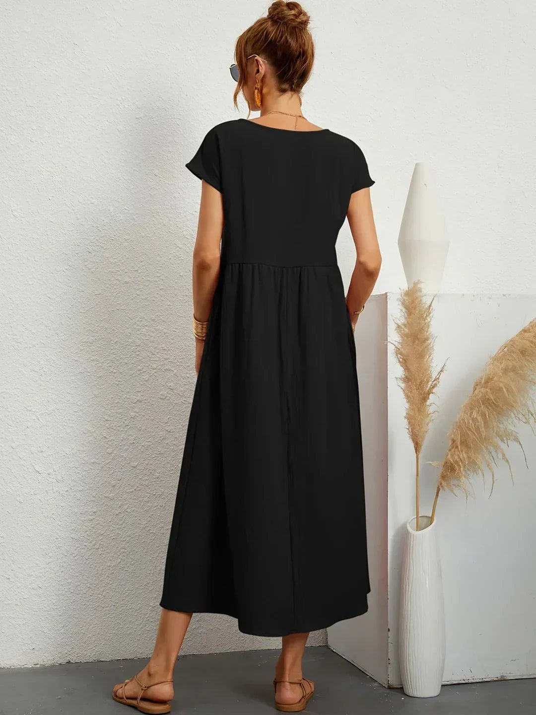 Gabrielle™ — Vestido midi fluido, elegancia atemporal