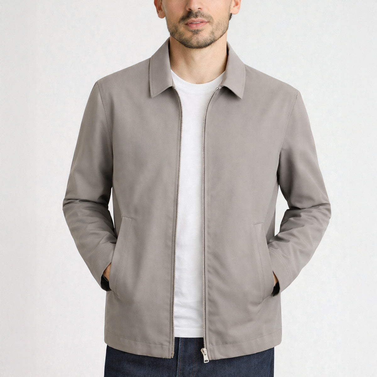 Chaqueta con cremallera a medida