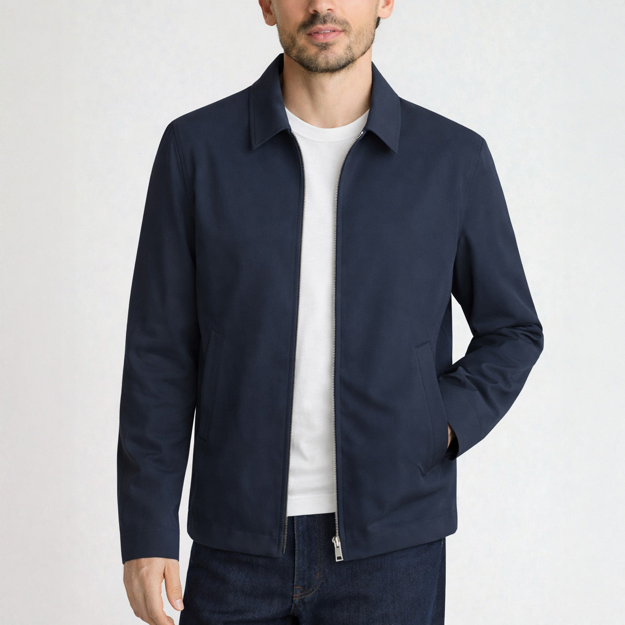 Chaqueta con cremallera a medida