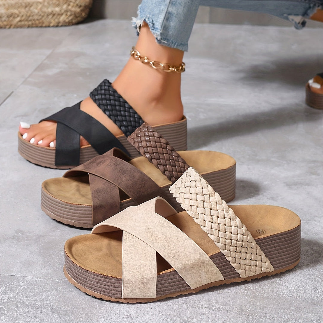 Sandalias de Elegancia Tejida