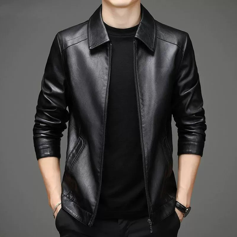 Chaqueta de cuero informal