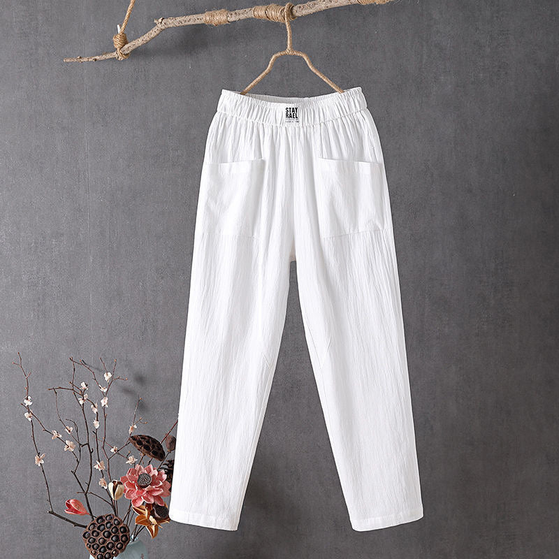 Alyra - Pantalones Relax con Bolsillos