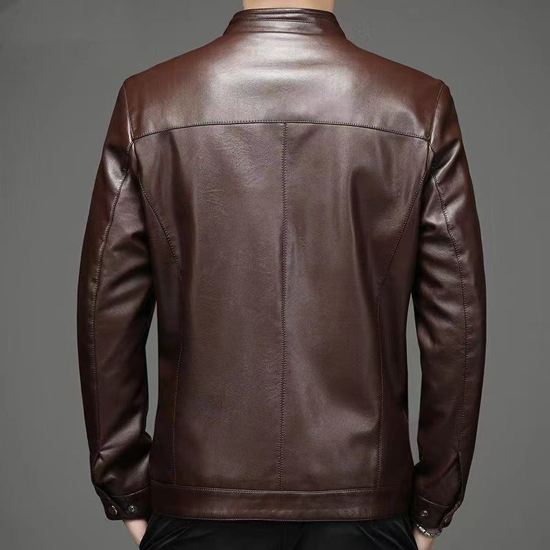 Chaqueta de cuero informal