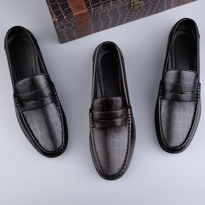 Elegantes mocasines de piel de primera calidad