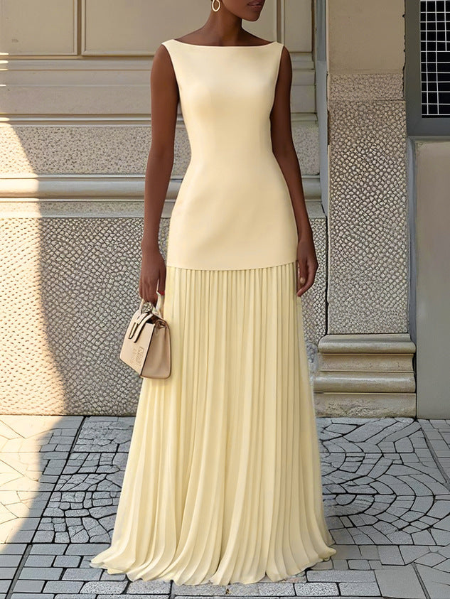 Vestido Largo Plisado