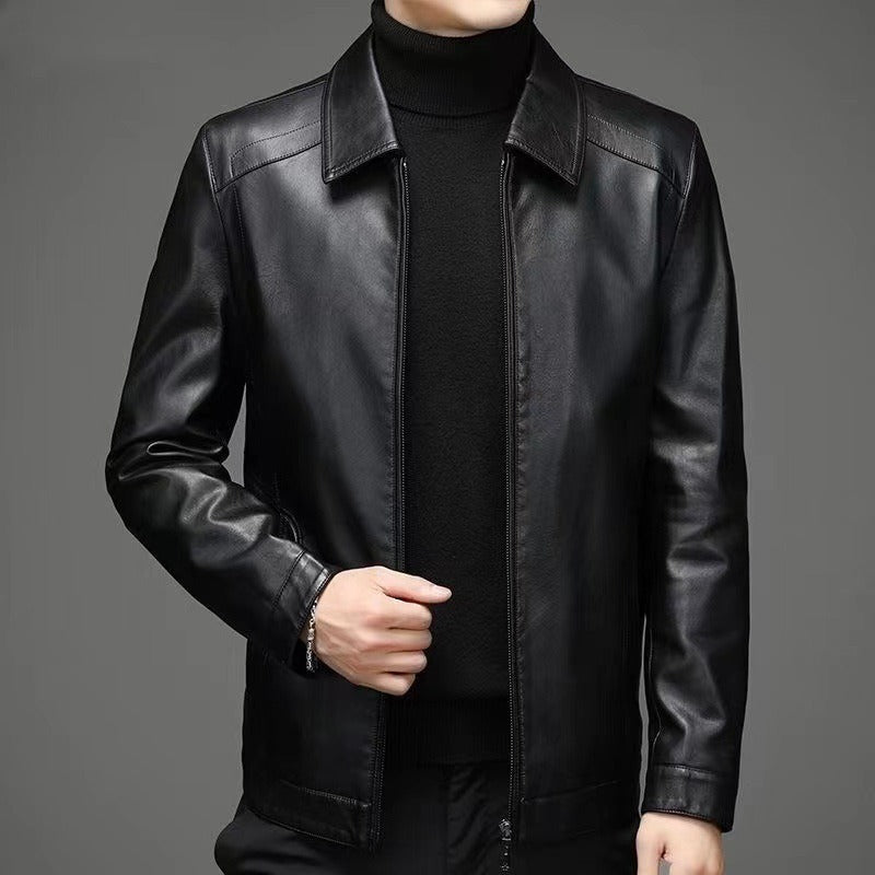 Chaqueta de cuero informal
