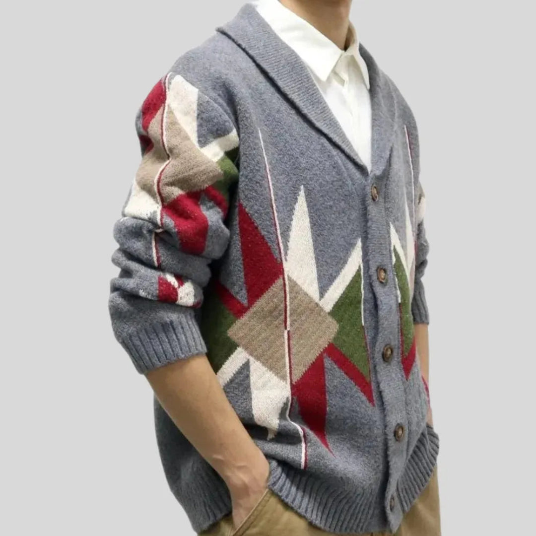 Chaqueta de lana jacquard