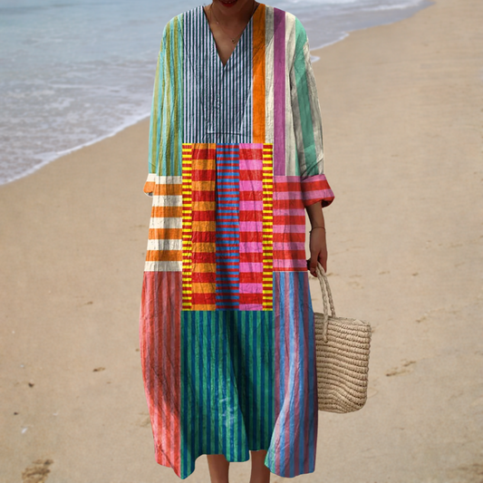 Vestido de verano estampado favorecedor