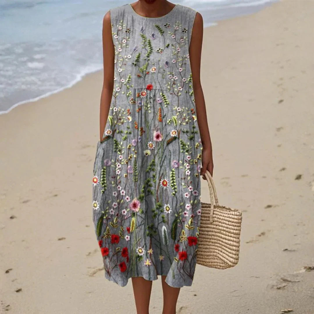 Vestido de Verano Cómodo sin Mangas