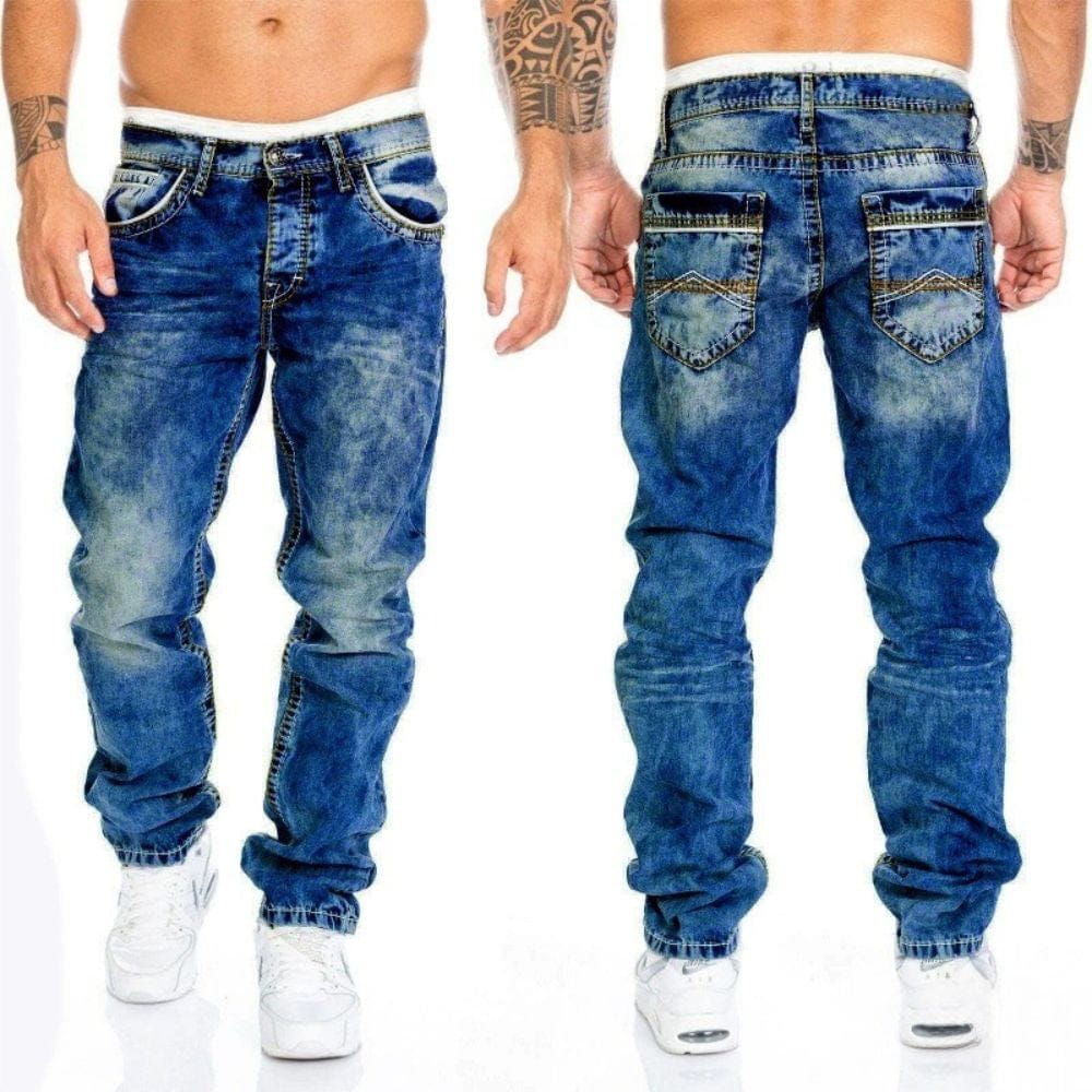 Vaqueros moteros de denim