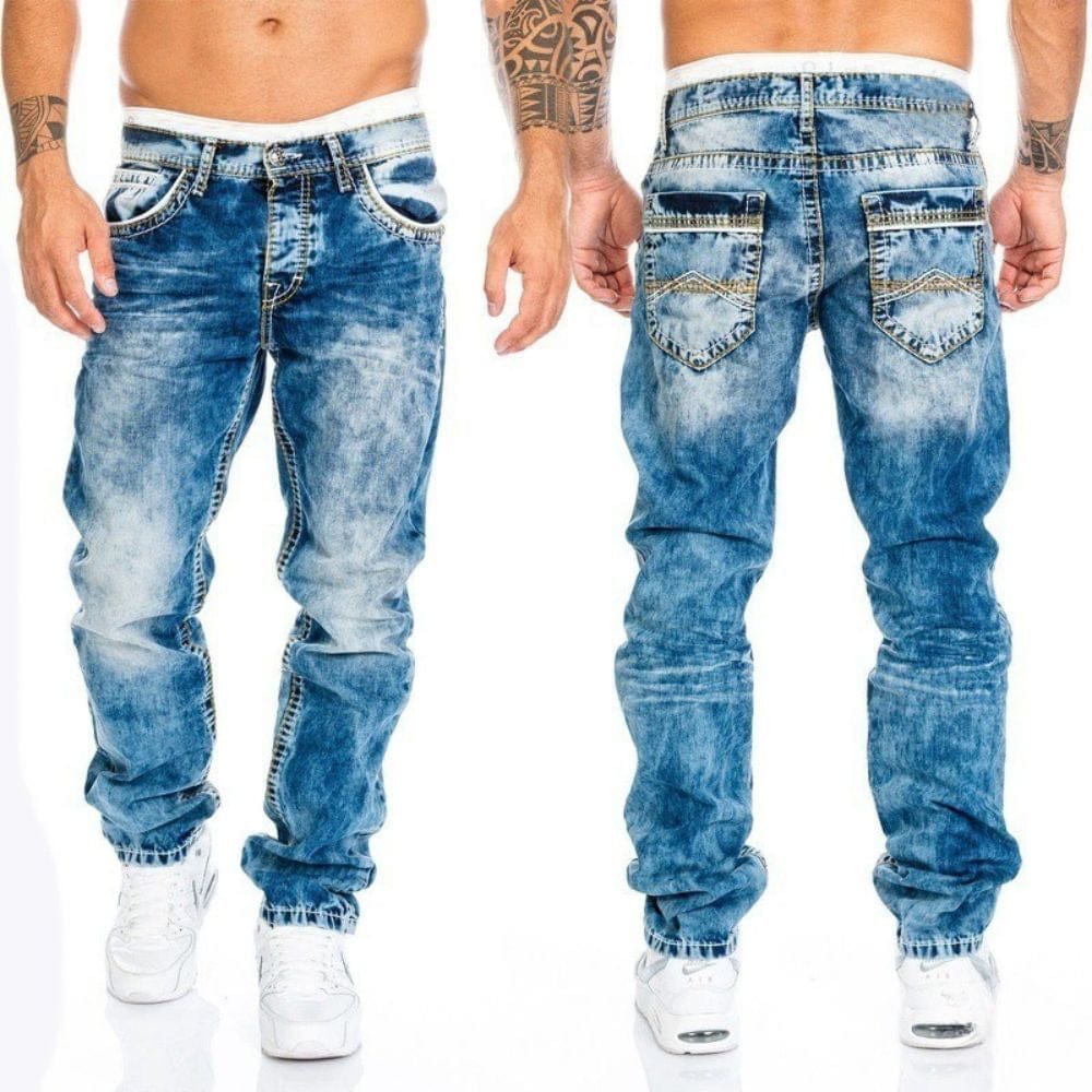Vaqueros moteros de denim