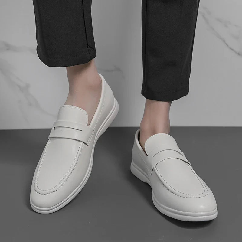 Mocasines de piel elegantes para oficina