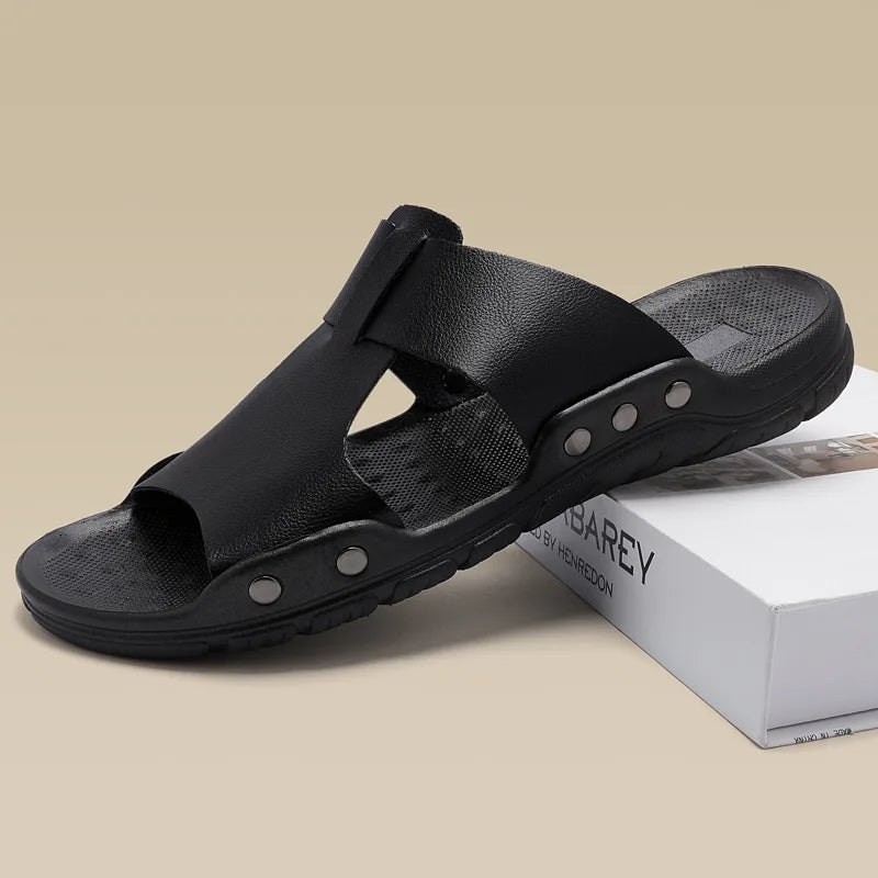 Sandalias casuales de piel