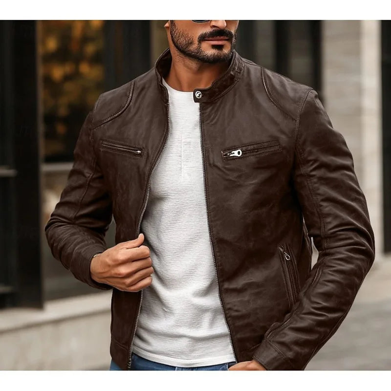 Chaqueta de cuero Premium