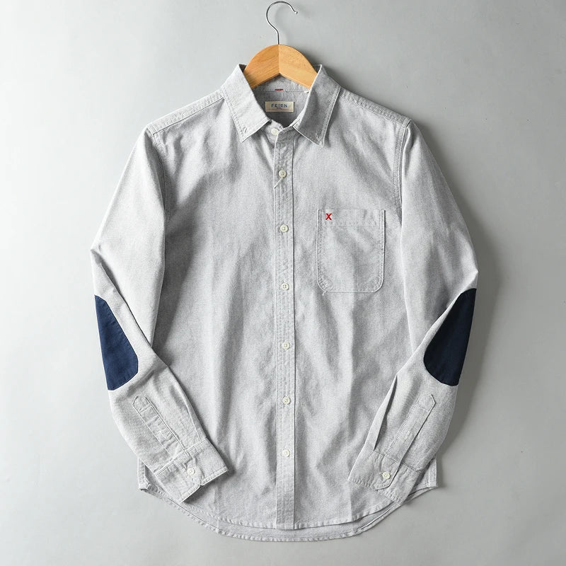 Camisa elegante de algodón Oxford