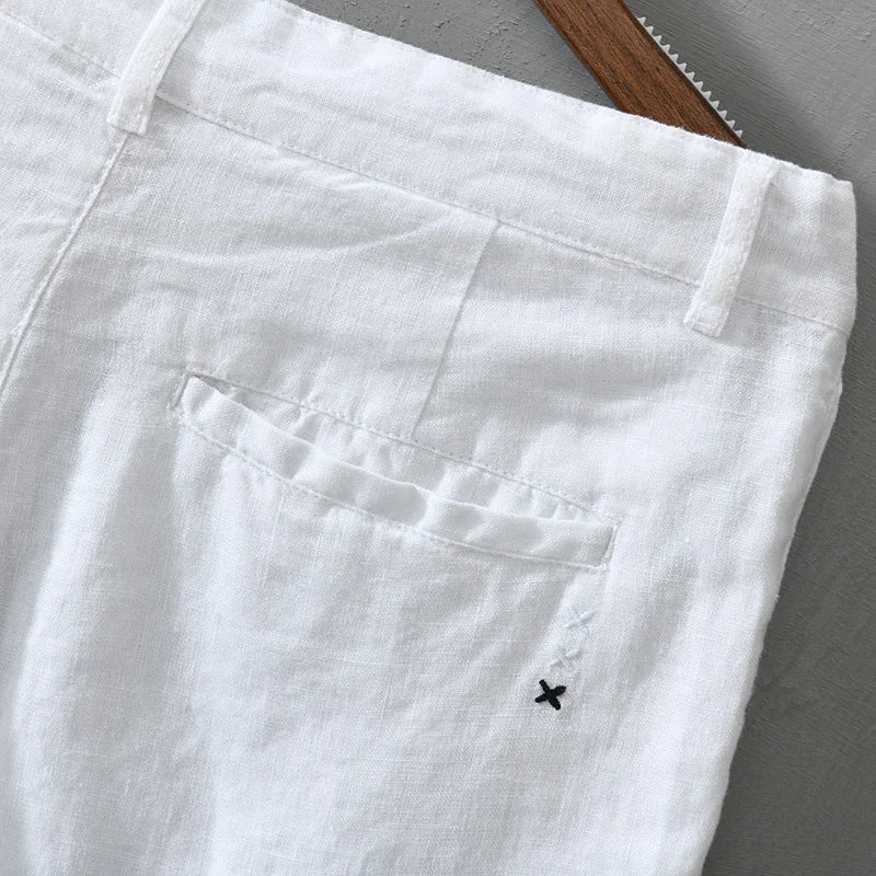 Pantalones cortos de lino de alta calidad