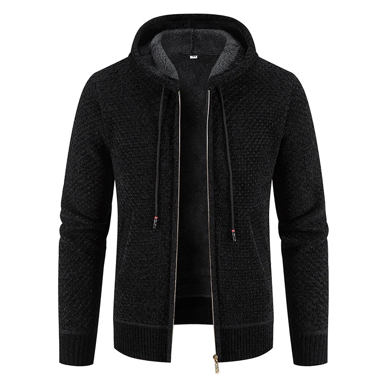 Cárdigan con capucha para hombre