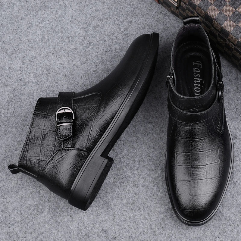 Botas de cuero genuino