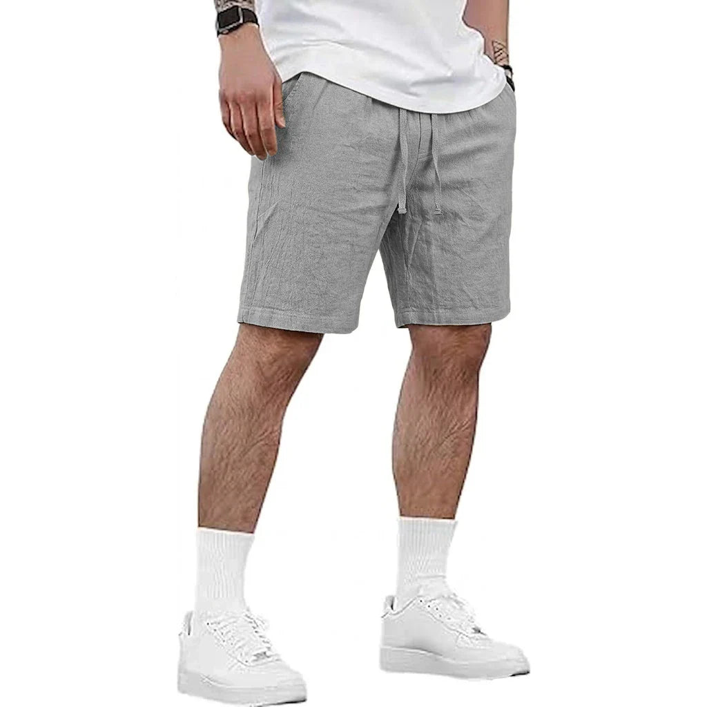 Pantalones cortos de lino para hombre