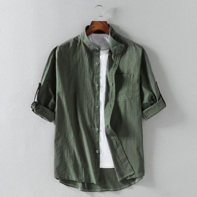 Camisa casual de lino