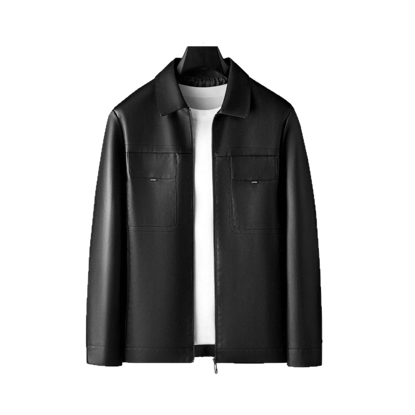 Elegante chaqueta de cuero