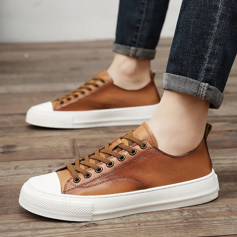 Elegantes zapatos de piel