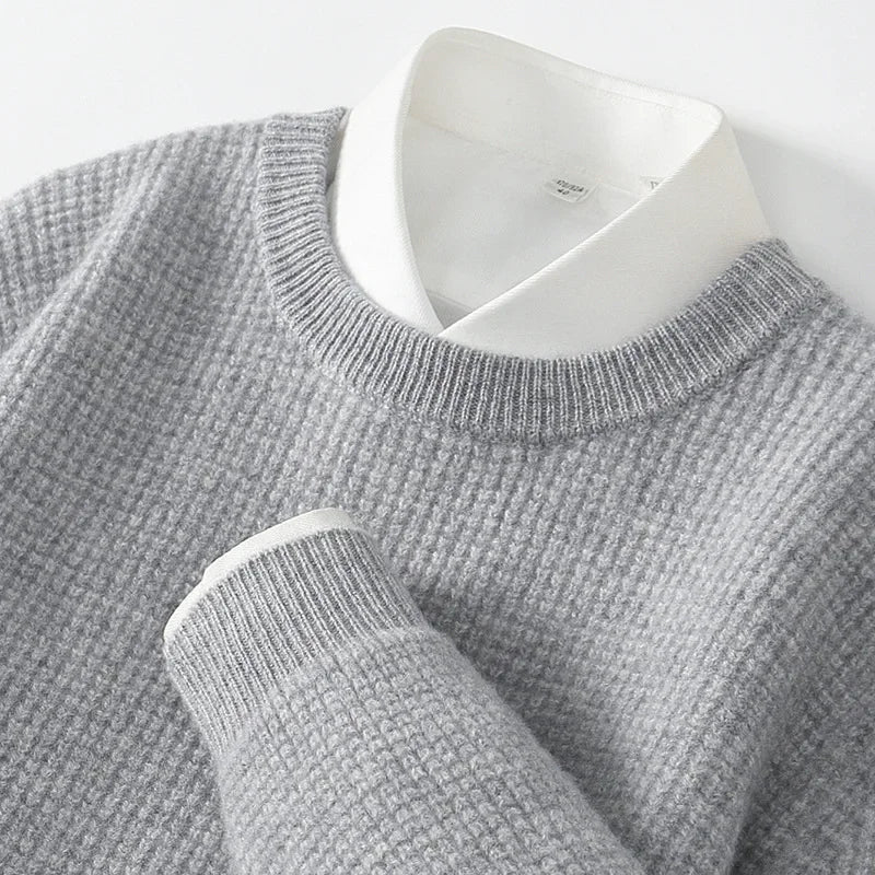Elegante jersey de punto de cachemira