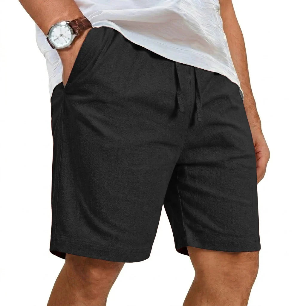 Pantalones cortos de verano de lino informales