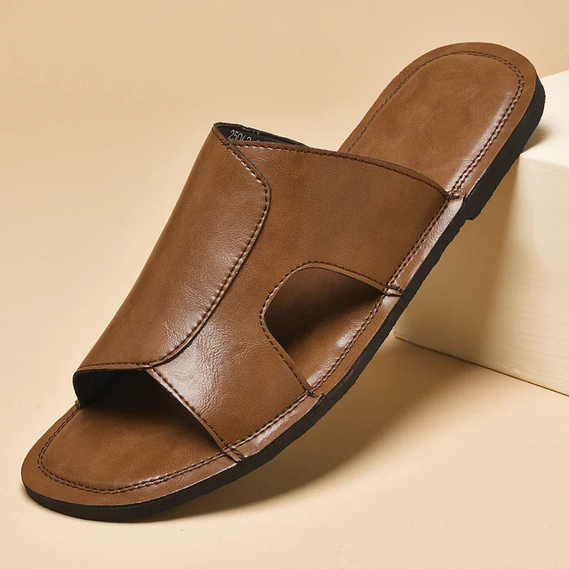 Zapatillas de cuero elegantes para hombre