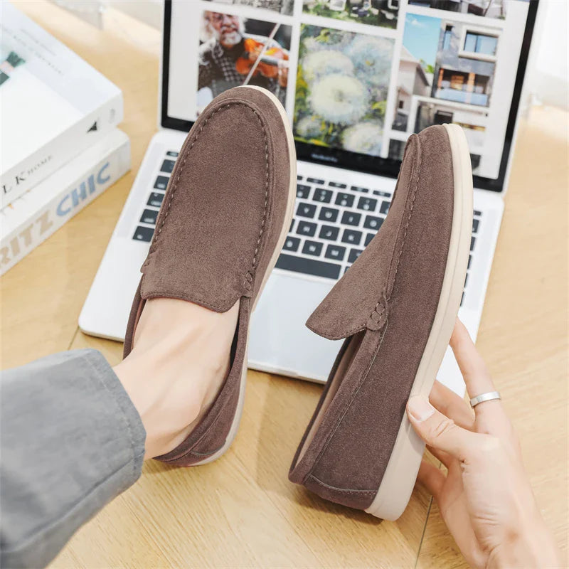 Mocasines casuales de ante