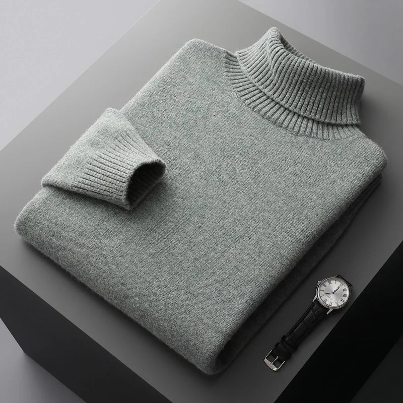 Jersey de cuello alto de lana Portofino