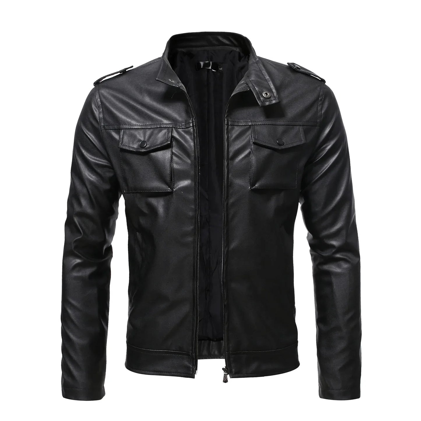 Chaqueta de cuero informal