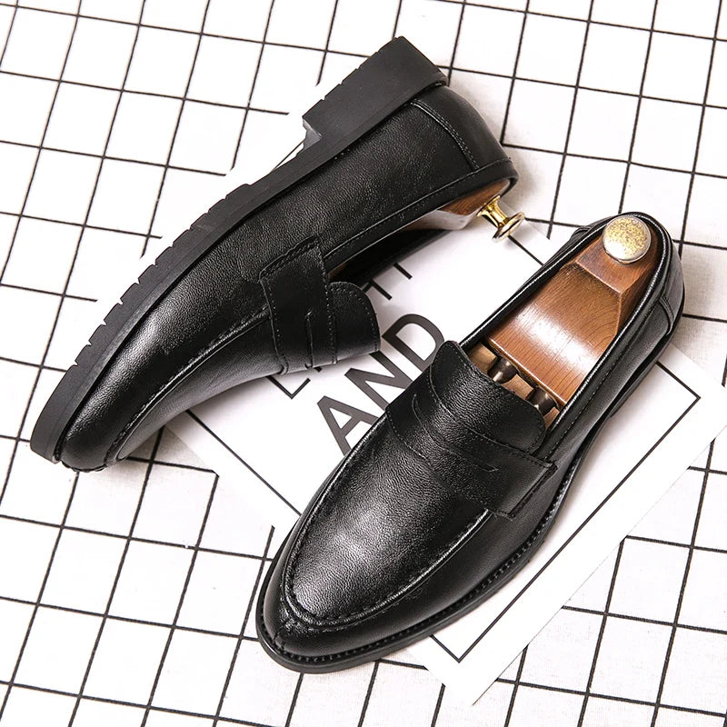 Mocasines informales de cuero