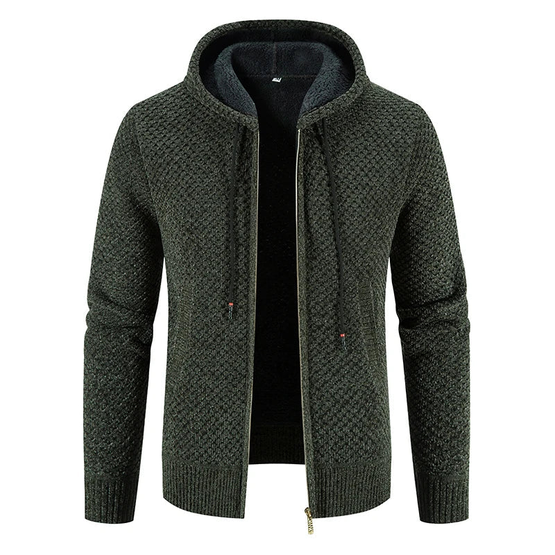 Cárdigan con capucha para hombre