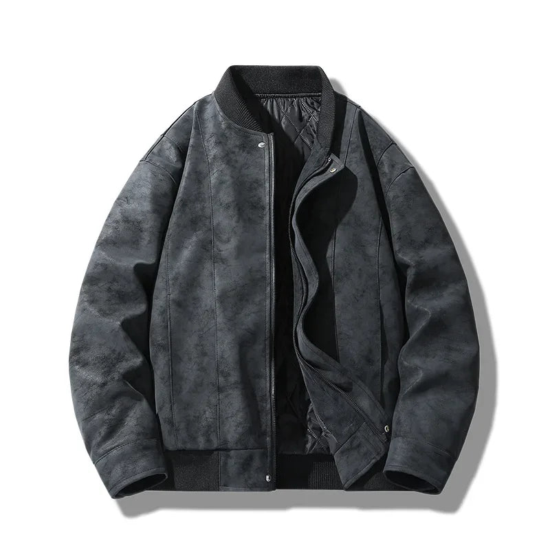 Elegante chaqueta de ante