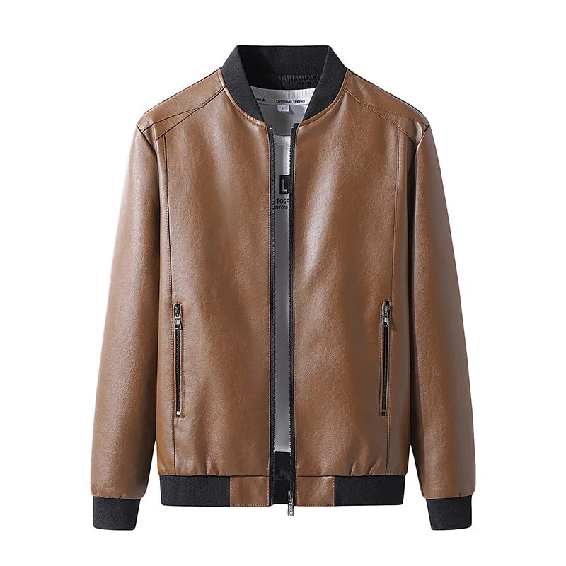 Elegante chaqueta de cuero