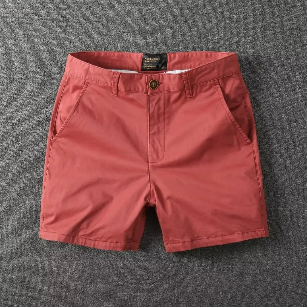 Elegantes pantalones cortos de algodón
