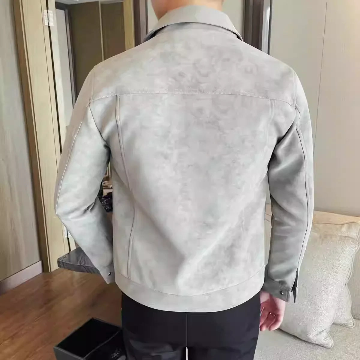 Chaqueta informal de ante