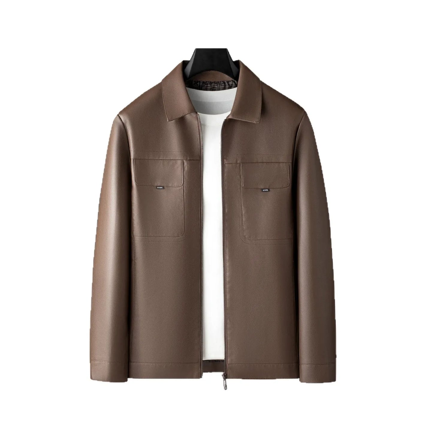 Elegante chaqueta de cuero