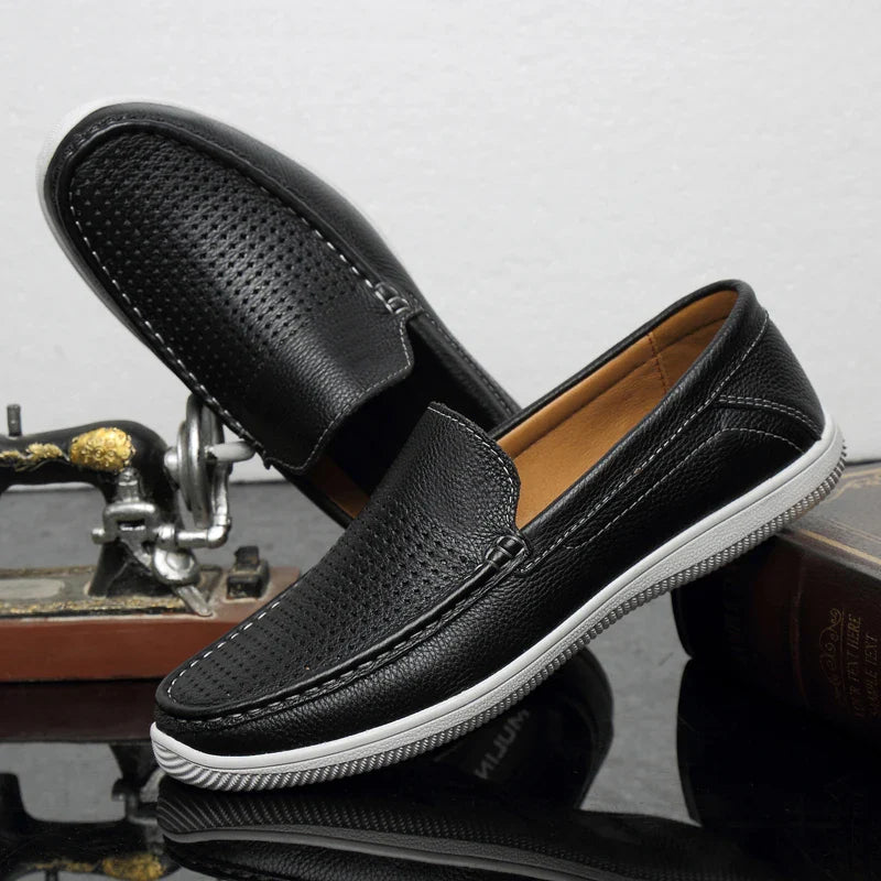 Mocasines de cuero elegantes para conducir