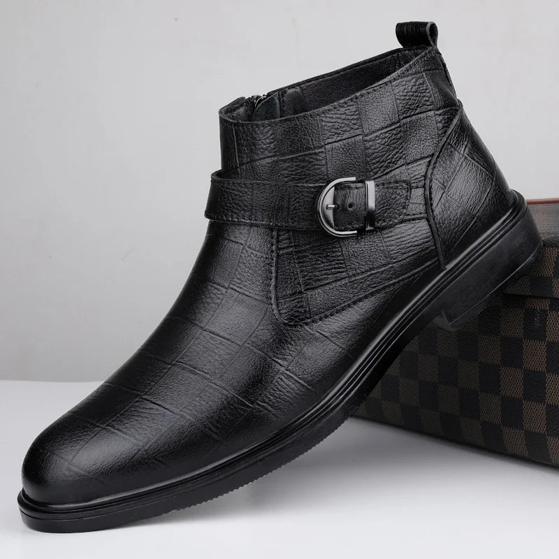Botas de cuero genuino
