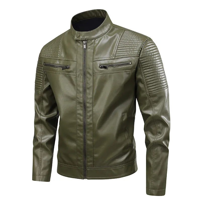 Chaqueta de cuero clásica