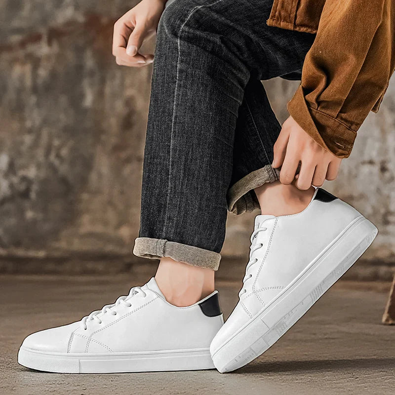 Elegantes zapatillas de piel